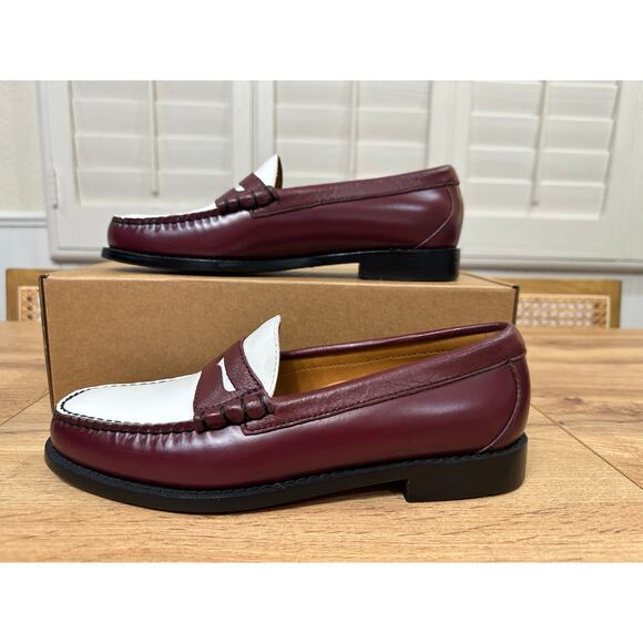 Madewell x G.H.BASS Men\'s Larson Weejuns® Loafers White Wine Leather 7.5 NWOB main image 13